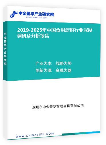 2019-2025年中國食用淀粉行業(yè)深度調(diào)研及分析報(bào)告